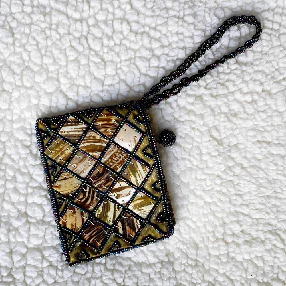 Last Chance - Bundle and Save - Mother of pearl wristlet/coin purse